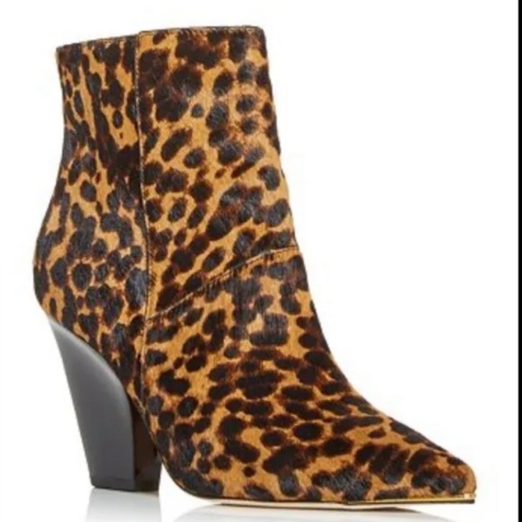 Tory Burch Lila Zip Up Ankle Bootie Leopard - Picture 4 of 11